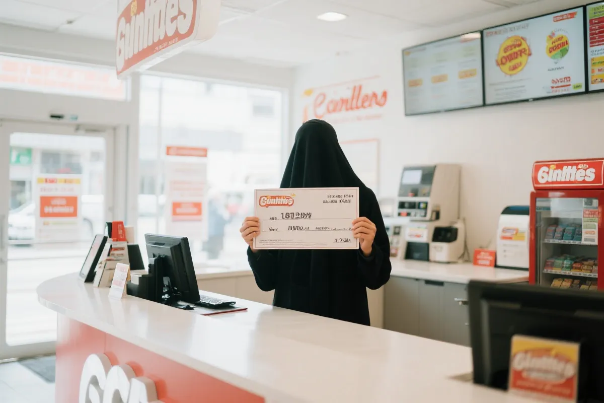 在体彩中心有序兑奖的示意场景